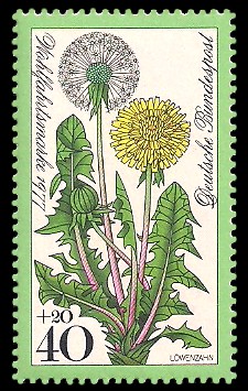 40 + 20 Pf Briefmarke: Wohlfahrtsmarke 1977, Wiesenpflanzen