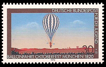 30 + 15 Pf Briefmarke: Für die Jugend, Luftfahrt