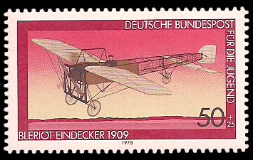 50 + 25 Pf Briefmarke: Für die Jugend, Luftfahrt