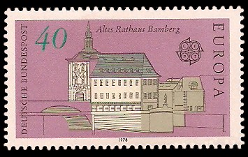 40 Pf Briefmarke: Europamarke 1978, Baudenkmäler 40 Pf Briefmarke: Europamarke 1978, Baudenkmäler