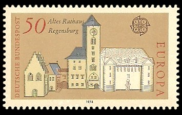 50 Pf Briefmarke: Europamarke 1978, Baudenkmäler 50 Pf Briefmarke: Europamarke 1978, Baudenkmäler