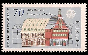 70 Pf Briefmarke: Europamarke 1978, Baudenkmäler
