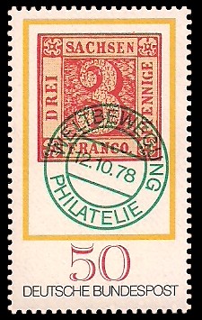 50 Pf Briefmarke: Tag der Briefmarke 1978 50 Pf Briefmarke: Tag der Briefmarke 1978