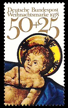 50 + 25 Pf Briefmarke: Weihnachtsmarke 1978