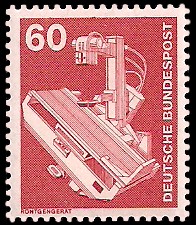 60 Pf Briefmarke: Industrie und Technik