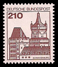 210 Pf Briefmarke: Burgen und Schlösser
