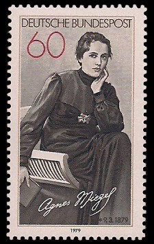 60 Pf Briefmarke: 100. Geburtstag Agnes Miegel 60 Pf Briefmarke: 100. Geburtstag Agnes Miegel