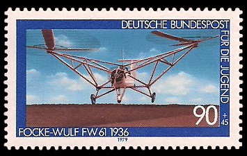 90 + 45 Pf Briefmarke: Für die Jugend, Flugzeuge