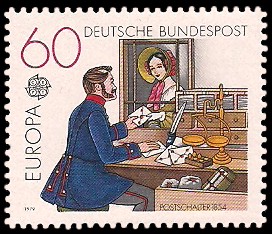 60 Pf Briefmarke: Europamarke 1979, Postgeschichte