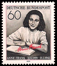 60 Pf Briefmarke: 50. Geburtstag Anne Frank
