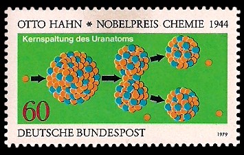 60 Pf Briefmarke: Nobelpreisträger 60 Pf Briefmarke: Nobelpreisträger