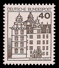 40 Pf Briefmarke: Burgen und Schlösser 40 Pf Briefmarke: Burgen und Schlösser