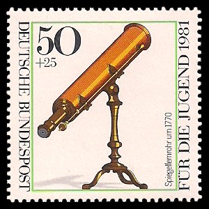 50 + 25 Pf Briefmarke: Für die Jugend, Optische Instrumente 50 + 25 Pf Briefmarke: Für die Jugend, Optische Instrumente