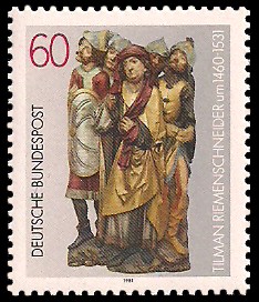 60 Pf Briefmarke: 450. Todestag Tilman Riemenschneider