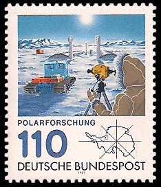 110 Pf Briefmarke: Polarforschung