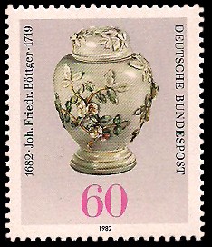 60 Pf Briefmarke: 300. Geburtstag Johann Friedrich Böttger