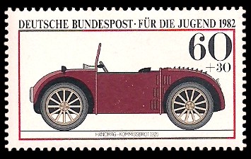 60 + 30 Pf Briefmarke: Für die Jugend, Kraftfahrzeuge