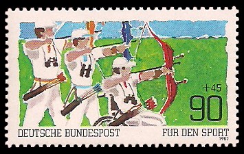 90 + 45 Pf Briefmarke: Für den Sport