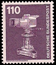 110 Pf Briefmarke: Industrie und Technik