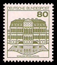 80 Pf Briefmarke: Burgen und Schlösser