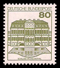 80 Pf Briefmarke: Burgen und Schlösser 80 Pf Briefmarke: Burgen und Schlösser