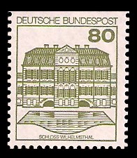 80 Pf Briefmarke: Burgen und Schlösser