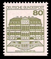 80 Pf Briefmarke: Burgen und Schlösser