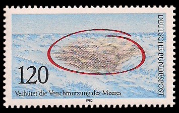 120 Pf Briefmarke: Verhütet die Verschmutzung des Meeres