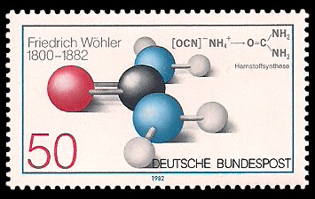 50 Pf Briefmarke: 100. Todestag Friedrich Wöhler