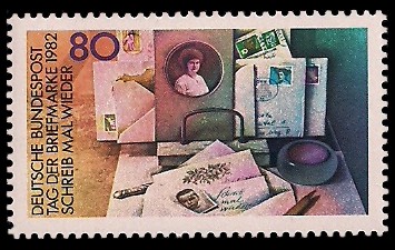80 Pf Briefmarke: Tag der Briefmarke 1982 80 Pf Briefmarke: Tag der Briefmarke 1982
