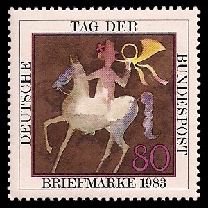 80 Pf Briefmarke: Tag der Briefmarke 1983 80 Pf Briefmarke: Tag der Briefmarke 1983