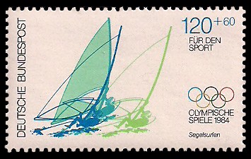 120 + 60 Pf Briefmarke: Für den Sport, Olympische Spiele 1984 120 + 60 Pf Briefmarke: Für den Sport, Olympische Spiele 1984