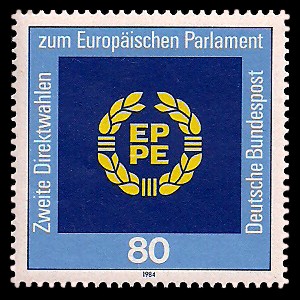 80 Pf Briefmarke: Zweite Direktwahlen zum Europäischen Parlament