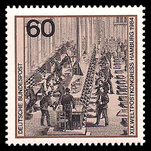 60 Pf Briefmarke: XIX. Weltpostkongress