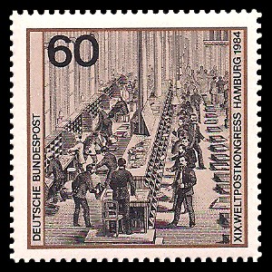 60 Pf Briefmarke: XIX. Weltpostkongress 60 Pf Briefmarke: XIX. Weltpostkongress