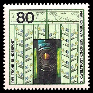80 Pf Briefmarke: XIX. Weltpostkongress