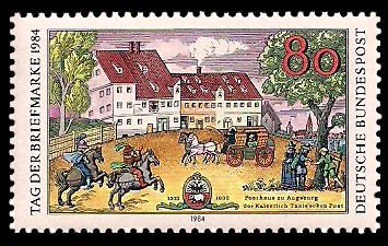 80 Pf Briefmarke: Tag der Briefmarke 1984