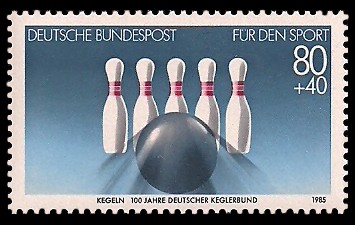 80 + 40 Pf Briefmarke: Für den Sport, 1985