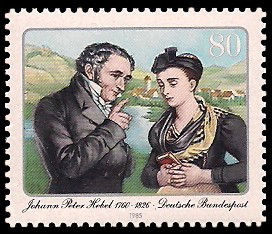 80 Pf Briefmarke: 225. Geburtstag Johann Peter Hebel
