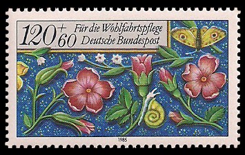 120 + 60 Pf Briefmarke: Für die Wohlfahrtspflege 1985, Miniaturen