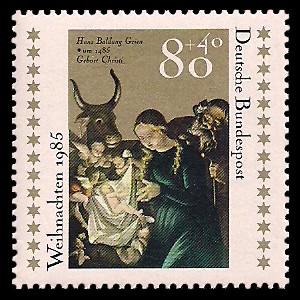 80 + 40 Pf Briefmarke: Weihnachtsmarke 1985