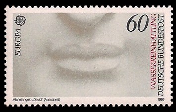 60 Pf Briefmarke: Europamarke 1986, Umwelt
