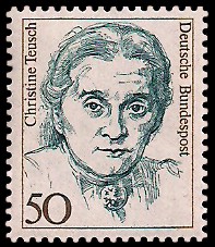 50 Pf Briefmarke: Frauen der deutschen Geschichte