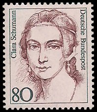 80 Pf Briefmarke: Frauen der deutschen Geschichte