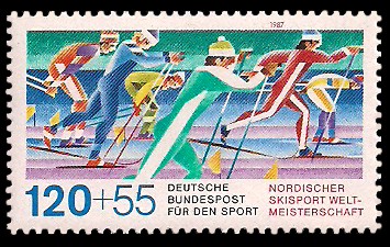 120 + 55 Pf Briefmarke: Für den Sport 1987 120 + 55 Pf Briefmarke: Für den Sport 1987
