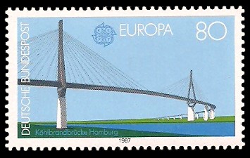 80 Pf Briefmarke: Europamarke 1987