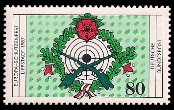 80 Pf Briefmarke: Europa Schützenfest in Lippstadt