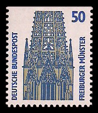 50 Pf Briefmarke: Serie Sehenswürdigkeiten 50 Pf Briefmarke: Serie Sehenswürdigkeiten