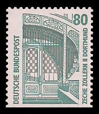 80 Pf Briefmarke: Serie Sehenswürdigkeiten