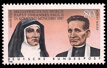 80 Pf Briefmarke: Seligsprechung von Edith Stein und Rupert Mayer